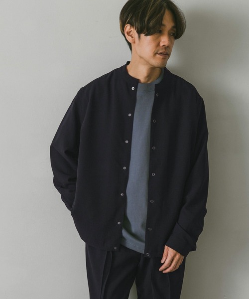 URBAN RESEARCH DOORS（アーバンリサーチドアーズ）の「イージーケアスタンドジャケット（ブルゾン・メンズ・ネイビー/ブラウン/グリーン・MEDIUM/LARGE）」の13枚目の写真