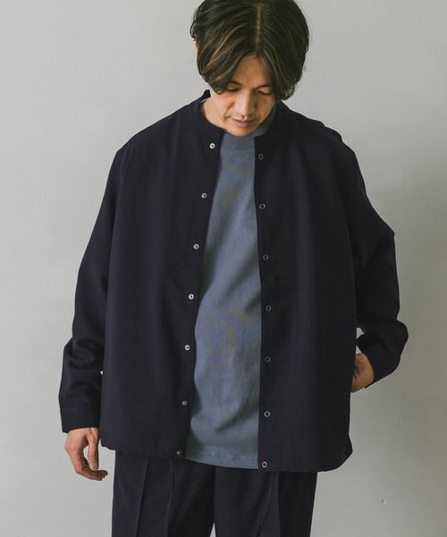 URBAN RESEARCH DOORS（アーバンリサーチドアーズ）の「イージーケアスタンドジャケット（ブルゾン・メンズ・ネイビー/ブラウン/グリーン・MEDIUM/LARGE）」の14枚目の写真