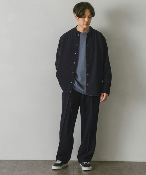 URBAN RESEARCH DOORS（アーバンリサーチドアーズ）の「イージーケアスタンドジャケット（ブルゾン・メンズ・ネイビー/ブラウン/グリーン・MEDIUM/LARGE）」の19枚目の写真