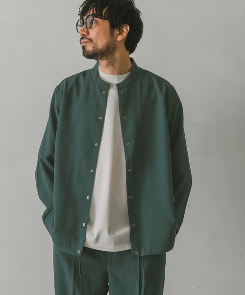 URBAN RESEARCH DOORS（アーバンリサーチドアーズ）の「イージーケアスタンドジャケット（ブルゾン・メンズ・ネイビー/ブラウン/グリーン・MEDIUM/LARGE）」の21枚目の写真