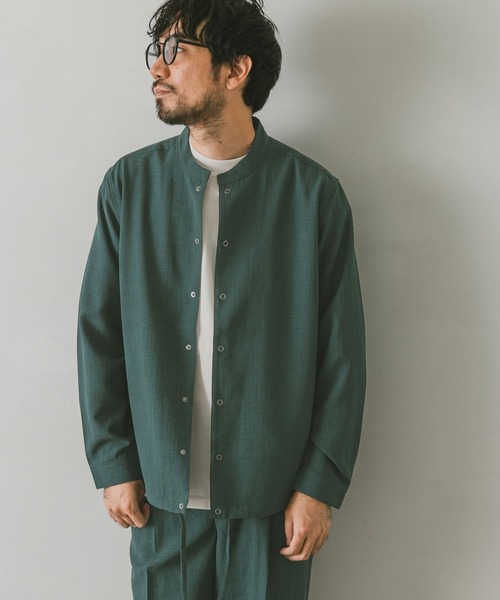 URBAN RESEARCH DOORS（アーバンリサーチドアーズ）の「イージーケアスタンドジャケット（ブルゾン・メンズ・ネイビー/ブラウン/グリーン・MEDIUM/LARGE）」の22枚目の写真