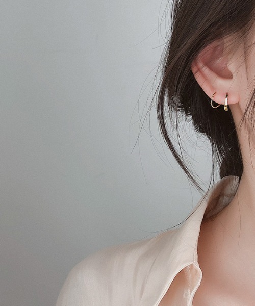 yu-ka（ユーカ）の「YU-KA : コイルピアス（ピアス（両耳用）・レディース・シルバー/ゴールド・FREE）」の5枚目の写真