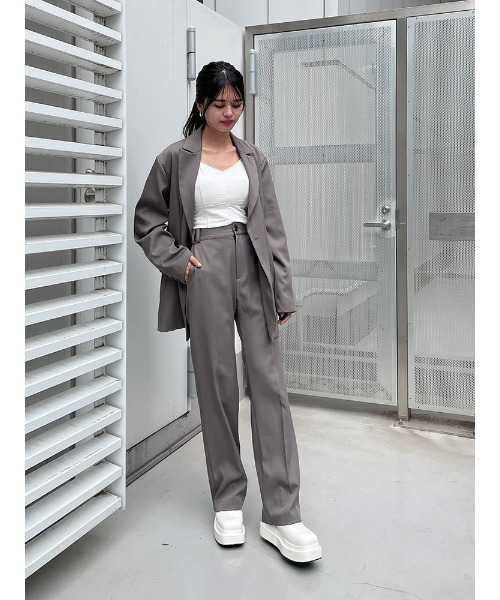 ENVYM（アンビー）の「ダブルブレストＪＫ（テーラードジャケット・レディース・ブラック/グレー/ストライプ・FREE）」の17枚目の写真