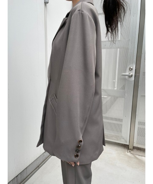 ENVYM（アンビー）の「ダブルブレストＪＫ（テーラードジャケット・レディース・ブラック/グレー/ストライプ・FREE）」の11枚目の写真