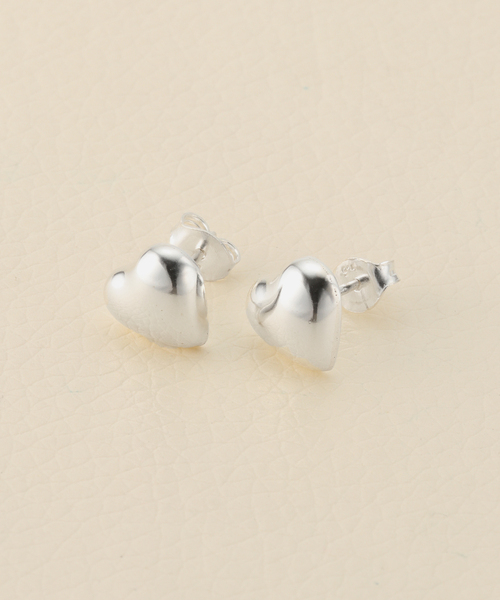 Charles Chaton（シャルルシャトン）の「NinaJules Heart ピアス（ピアス（両耳用）・レディース・シルバー・FREE）」の6枚目の写真