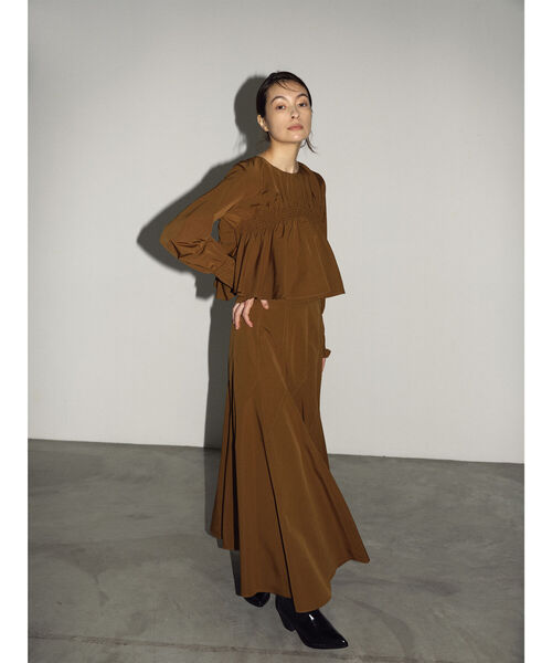 Ray BEAMS（レイビームス）の「RBS / タフタ エスカルゴ スカート（スカート・レディース・ブラック/ダークブラウン・1/0）」の6枚目の写真