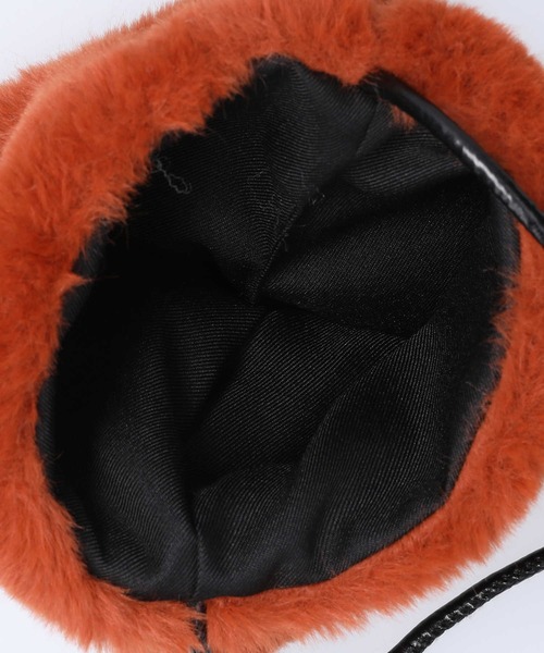 HONEYSUCKLE ROSE（ハニーサックルローズ）の「【HONEYSUCKLE ROSE】ファーバッグ（ショルダーバッグ・レディース・ベージュ/ブラック/オレンジ・ONE SIZE）」の9枚目の写真