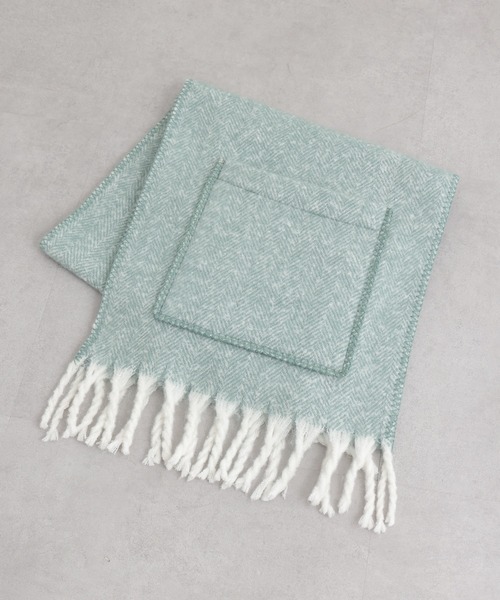 CIAOPANIC TYPY（チャオパニックティピー）の「ポケット付きストール（ストール/ショール・レディース・ベージュ/チャコールグレー/グレー・ONE SIZE）」の13枚目の写真