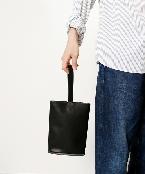 EARLE（アール）の「EARLE アール / Shoe sole shoe bag シューソールキップレザーハンドバッグ / ER2502（ハンドバッグ・レディース・ブラック・FREE）」の9枚目の写真