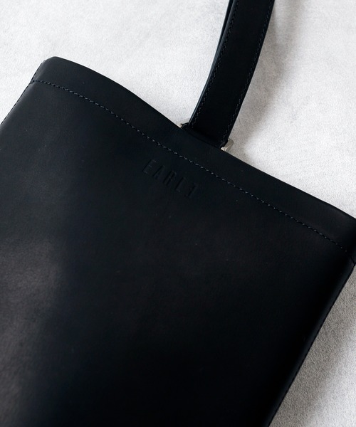 EARLE（アール）の「EARLE アール / Shoe sole shoe bag シューソールキップレザーハンドバッグ / ER2502（ハンドバッグ・レディース・ブラック・FREE）」の5枚目の写真
