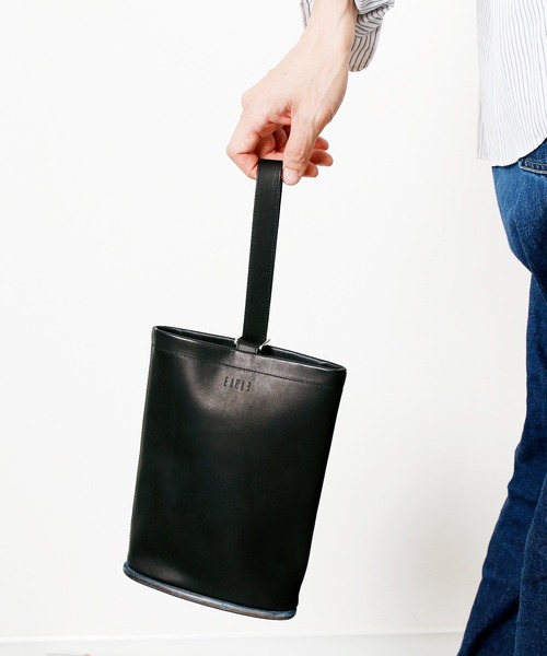 EARLE（アール）の「EARLE アール / Shoe sole shoe bag シューソールキップレザーハンドバッグ / ER2502（ハンドバッグ・レディース・ブラック・FREE）」の3枚目の写真