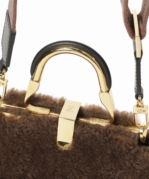plage（プラージュ）の「【ZANCHETTI/ザンケッティ】AM MI SHEEP SKIN TAPE STRAPバッグ（ショルダーバッグ・レディース・ブラウン系その他・FREE）」の6枚目の写真