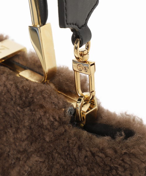 plage（プラージュ）の「【ZANCHETTI/ザンケッティ】AM MI SHEEP SKIN TAPE STRAPバッグ（ショルダーバッグ・レディース・ブラウン系その他・FREE）」の8枚目の写真