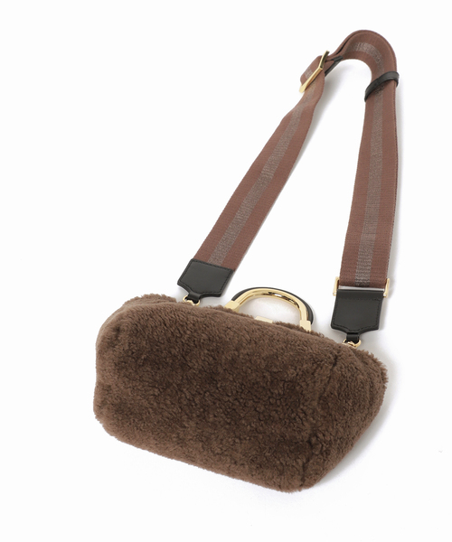 plage（プラージュ）の「【ZANCHETTI/ザンケッティ】AM MI SHEEP SKIN TAPE STRAPバッグ（ショルダーバッグ・レディース・ブラウン系その他・FREE）」の10枚目の写真