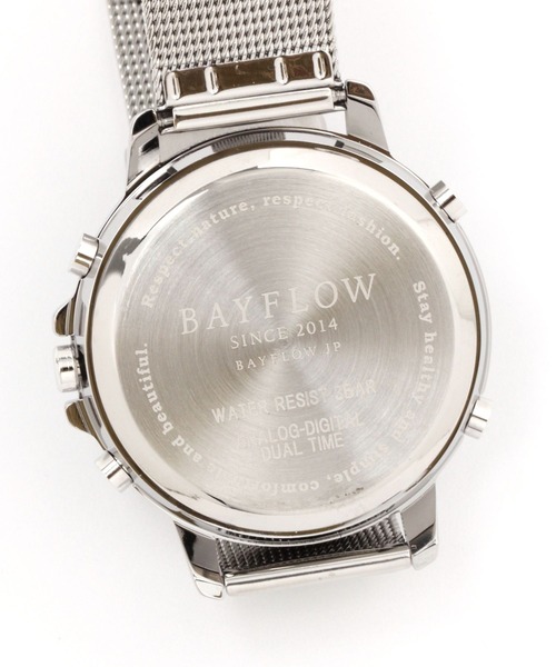 BAYFLOW（ベイフロー）の「アナデジウォッチ（デジタル腕時計・レディース・ライトグレー/ブラック/イエロー・FREE）」の11枚目の写真