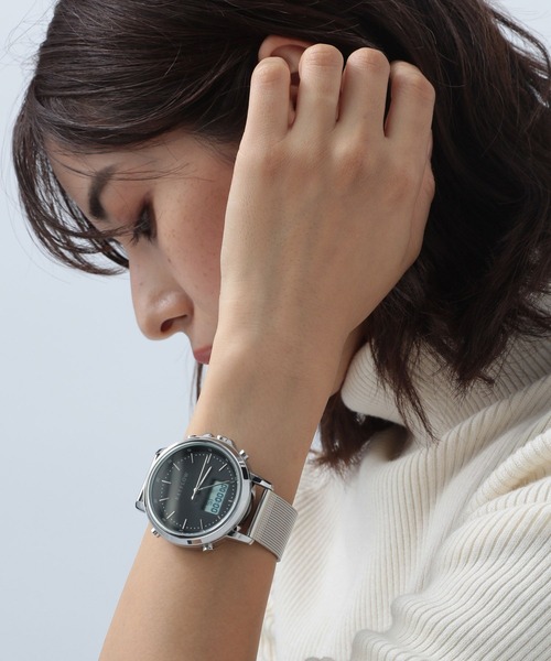 BAYFLOW（ベイフロー）の「アナデジウォッチ（デジタル腕時計・レディース・ライトグレー/ブラック/イエロー・FREE）」の17枚目の写真