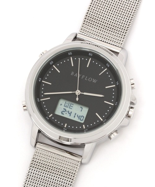 BAYFLOW（ベイフロー）の「アナデジウォッチ（デジタル腕時計・レディース・ライトグレー/ブラック/イエロー・FREE）」の19枚目の写真