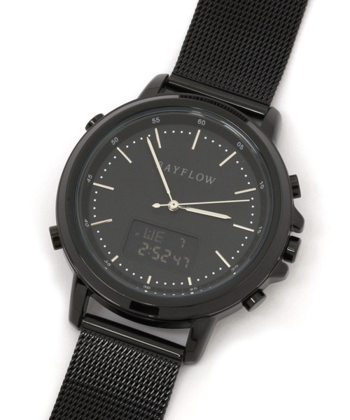 BAYFLOW（ベイフロー）の「アナデジウォッチ（デジタル腕時計・レディース・ライトグレー/ブラック/イエロー・FREE）」の20枚目の写真