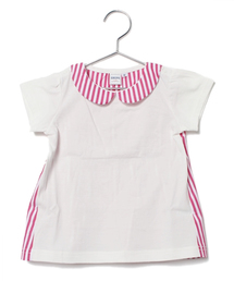 SHIPS | SHIPS KIDS:ストライプ 切り替え ショートスリーブ(baby)(Tシャツ/カットソー)