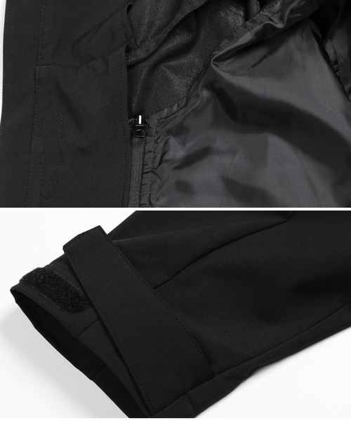 TYGHUS(タイガス)の「TYGHUS(タイガス)2in1ソフトシェルDZフーディージャケット(インナーベスト付き)(マウンテンパーカー・メンズ・ブラック・MEDIUM/LARGE)」の7枚目の写真