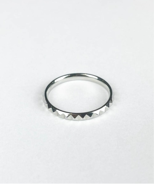 ARCHIVER(アーカイバ)の「【W】【it】【サージカルステンレス】金属アレルギー対応 2.6mm ピラミッドリング(リング・レディース・ブラック/シルバー/ピンクゴールド・9号/17号/15号/21号/13号/11号/7号/19号)」の2枚目の写真