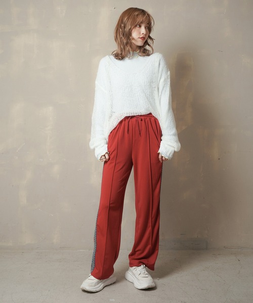 Lull（ルル）の「【Lull / ルル】モヘアライクシアーニット（ニット/セーター・レディース・ベージュ/ブルー/アイボリー/ピンク・ONESIZE）」の20枚目の写真