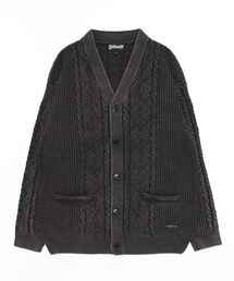schott | 【直営店限定】Schott/ショット/DULL COLOR CABLE CARDIGANS/ダルカラーケーブルカーディガン(カーディガン/ボレロ)