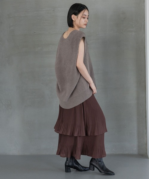 アパートバイローリーズ　ホソプリーツティアードスカート 楽天市場】【再入荷】ホソプリーツティアードスカート A part by