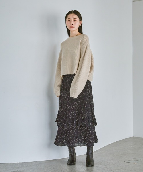 アパートバイローリーズ　ホソプリーツティアードスカート A part by（アパートバイ）の「ホソプリーツティアードスカート