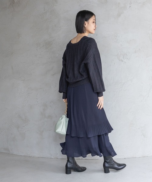 user_22c52e1d様 追加4》お気に入り1.3万人超え！ホソプリーツティアードスカート