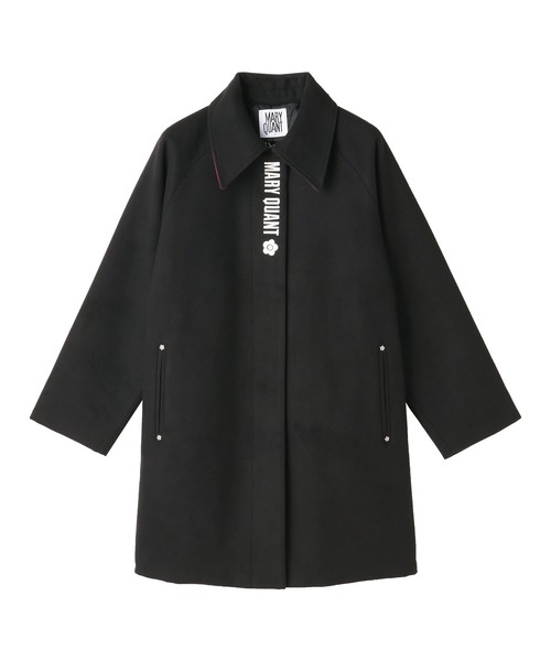 MARY QUANT（マリークワント）の「ラグランフロントロゴ ロングコート（ステンカラーコート・レディース・ブラック×ホワイト/ブラック/ピンク/オレンジ・M）」の13枚目の写真