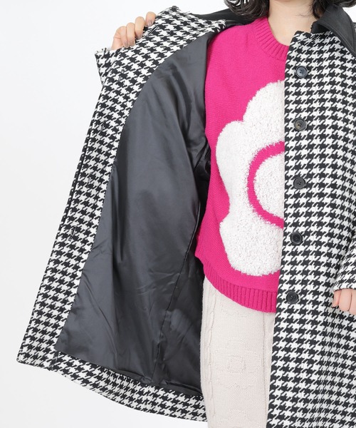 MARY QUANT（マリークワント）の「ラグランフロントロゴ ロングコート（ステンカラーコート・レディース・ブラック×ホワイト/ブラック/ピンク/オレンジ・M）」の19枚目の写真