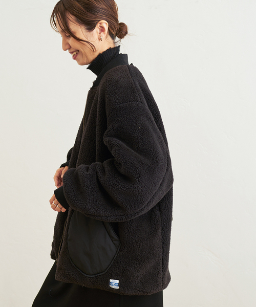 FRAMeWORK（フレームワーク）の「【ARMY TWILL / アーミーツイル】Polyester weather reversible MA-1（ブルゾン・レディース・ブラック/カーキ・FREE）」の7枚目の写真