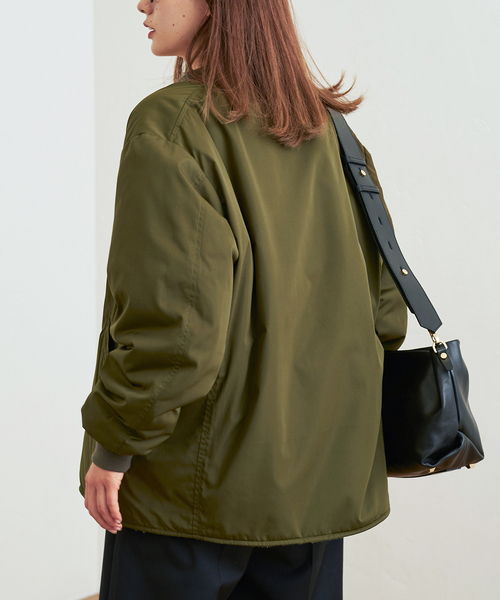 【Curensology】コンパクトARMYブルゾン　MA-1 Curensology】コンパクトARMYブルゾン MA-1 ヴィンテージライク