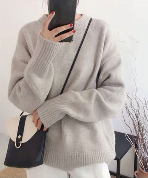 ルイス ニットセーター ドロップショルダー チャイニーズラクーン100% フリー SALE 30%OFF】[2410IC1]WORKERS(ワーカーズ) Cotton Raglan