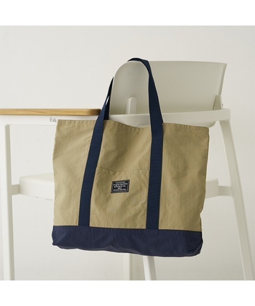 b・ROOM（ビールーム）の「【撥水・防汚加工】レッスンバッグ（バックパック/リュック・キッズ・ブルーグレー/ピンク/ベージュ/ネイビー/オレンジ/ミント/ラベンダー・FREE）」の3枚目の写真