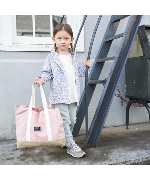 b・ROOM（ビールーム）の「【撥水・防汚加工】レッスンバッグ（バックパック/リュック・キッズ・ブルーグレー/ピンク/ベージュ/ネイビー/オレンジ/ミント/ラベンダー・FREE）」の10枚目の写真