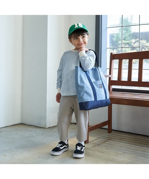 b・ROOM（ビールーム）の「【撥水・防汚加工】レッスンバッグ（バックパック/リュック・キッズ・ブルーグレー/ピンク/ベージュ/ネイビー/オレンジ/ミント/ラベンダー・FREE）」の11枚目の写真