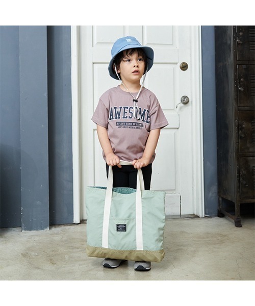 b・ROOM（ビールーム）の「【撥水・防汚加工】レッスンバッグ（バックパック/リュック・キッズ・ブルーグレー/ピンク/ベージュ/ネイビー/オレンジ/ミント/ラベンダー・FREE）」の14枚目の写真