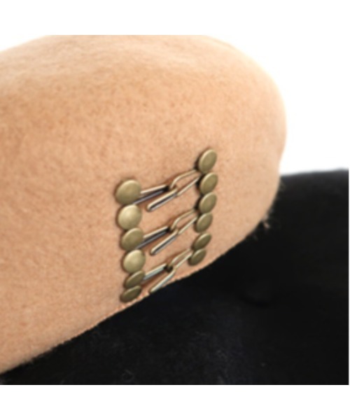 mimis（ミイーミイーズ）の「スプリングホックベレー（ハンチング/ベレー帽・レディース・ブラック/アイボリー/グレー/ベージュ・FREE）」の7枚目の写真