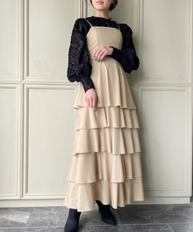 junoah | ティアードキャミワンピース(ワンピース)