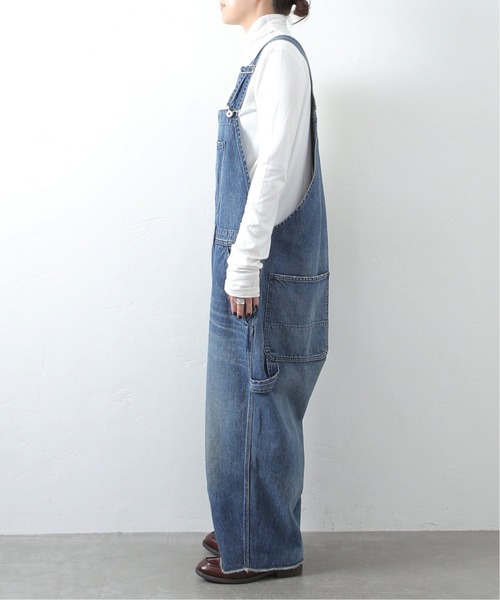 JOURNAL STANDARD LUXE（ジャーナルスタンダード　ラックス）の「11OZデニム オーバーオール（サロペット/オーバーオール・レディース・ホワイト/ダークブルー・FREE）」の4枚目の写真