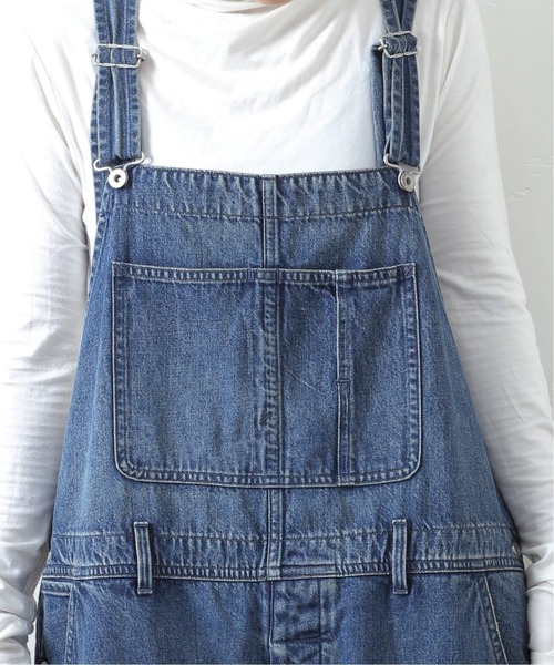 JOURNAL STANDARD LUXE（ジャーナルスタンダード　ラックス）の「11OZデニム オーバーオール（サロペット/オーバーオール・レディース・ホワイト/ダークブルー・FREE）」の6枚目の写真