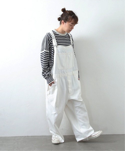 JOURNAL STANDARD LUXE（ジャーナルスタンダード　ラックス）の「11OZデニム オーバーオール（サロペット/オーバーオール・レディース・ホワイト/ダークブルー・FREE）」の19枚目の写真