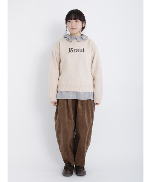 Samansa Mos2（サマンサ モスモス）の「【ETHICAL CRAFTS】リサイクルコットンコーデュロイパンツ（その他パンツ・レディース・ブラウン/キナリ/ブルー・ﾌﾘ-）」の10枚目の写真