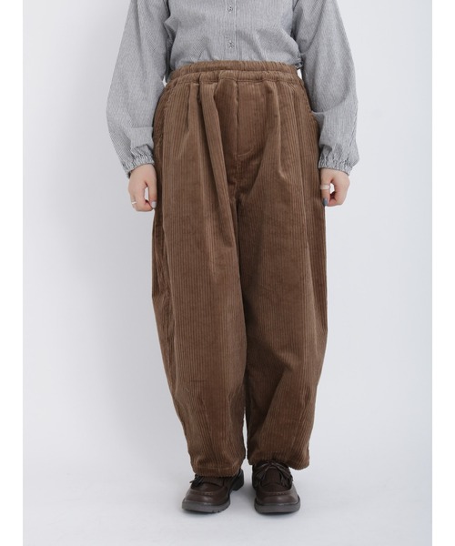 Samansa Mos2（サマンサ モスモス）の「【ETHICAL CRAFTS】リサイクルコットンコーデュロイパンツ（その他パンツ・レディース・ブラウン/キナリ/ブルー・ﾌﾘ-）」の12枚目の写真