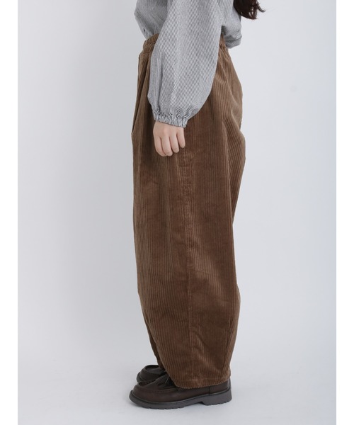 Samansa Mos2（サマンサ モスモス）の「【ETHICAL CRAFTS】リサイクルコットンコーデュロイパンツ（その他パンツ・レディース・ブラウン/キナリ/ブルー・ﾌﾘ-）」の13枚目の写真