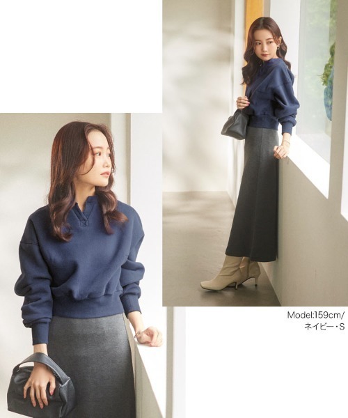 ★レディース　トップス　S ネイビー　新品 KOBE LETTUCE（コウベレタス）の「[ 水越みさとさんコラボ