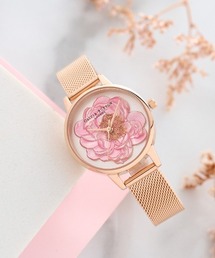 OLIVIA BURTON | 「OLIVIA BURTON/オリビアバートン」 ブロッサム ミディ 3D メッシュベルト 30mm 腕時計(アナログ腕時計)