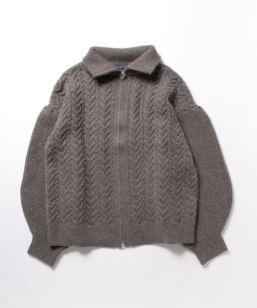 トップス AURALEE SUPER MILLED RIBKNIT ZIP BLOUSON トップス AURALEE SUPER MILLED RIBKNIT ZIP BLOUSON Tropical